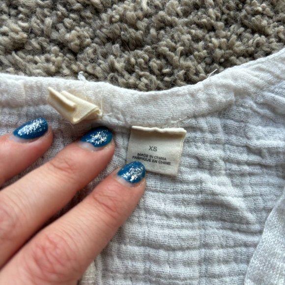 Moth Anthropologie Sweater, Ivory, Women's XS, Linen Blend Islet Duster Cardigan - Picture 5 of 8